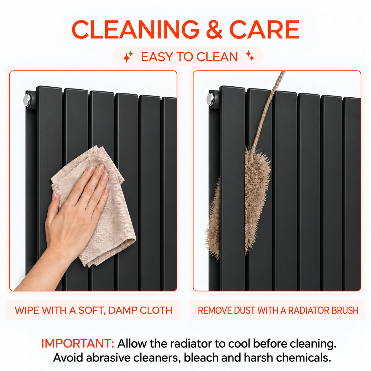 Stech Homes designer radiator cleaning and maintenance tips