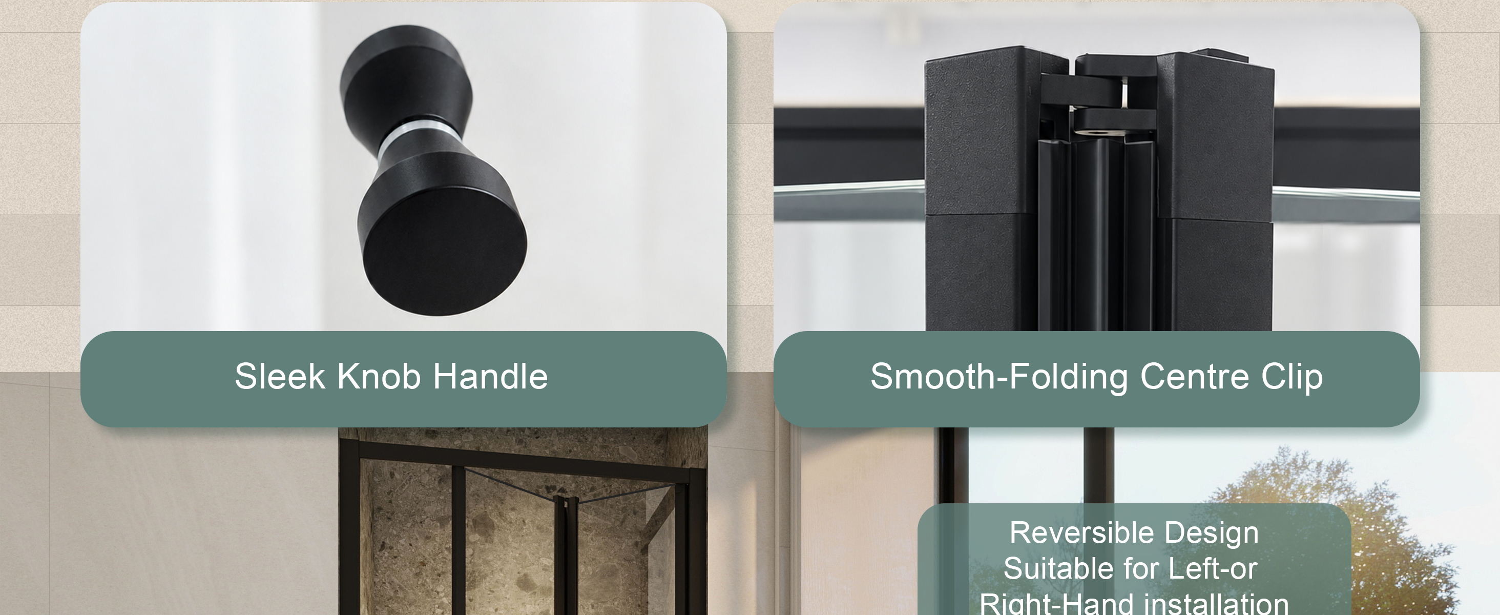 Bi-Fold Shower Door dimensions and adjustment