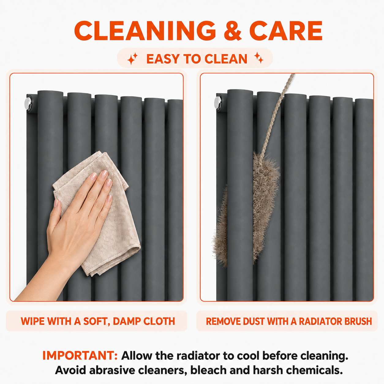 Stech Homes designer radiator cleaning and maintenance tips