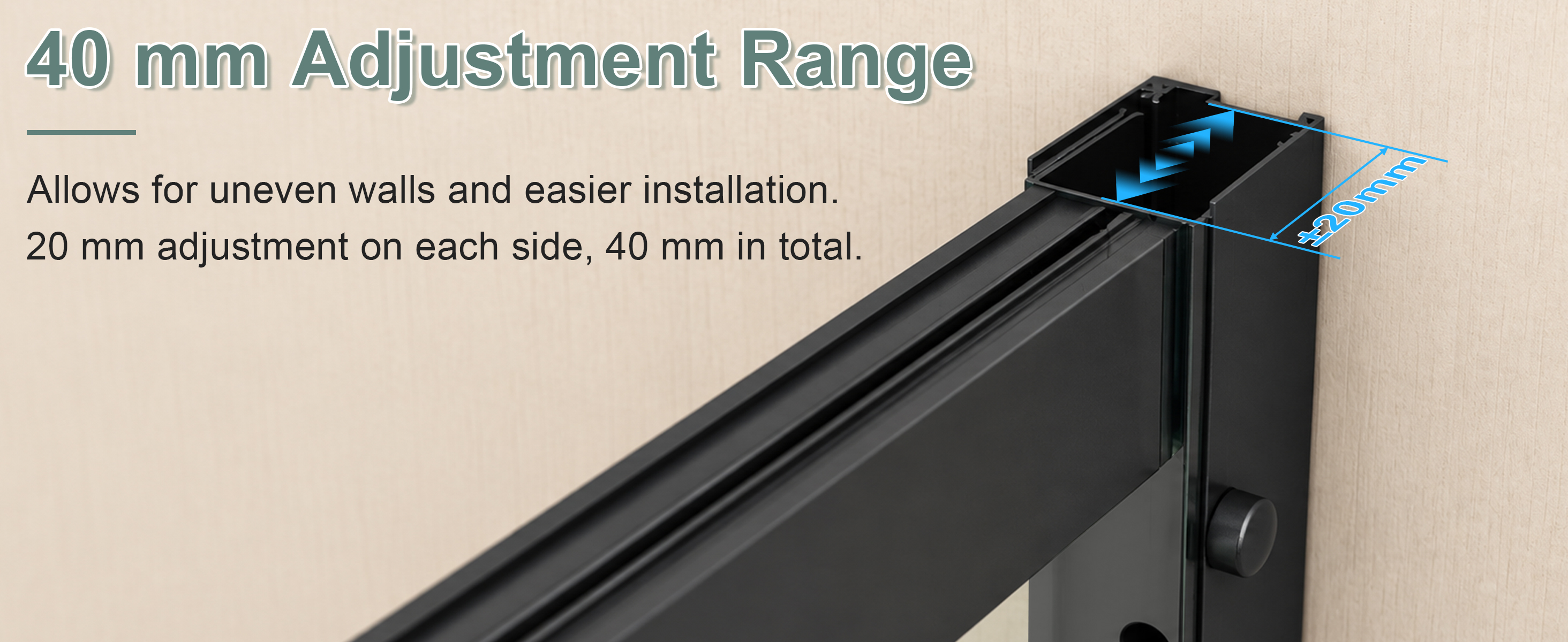 Matt Black Bi-Fold Shower Door