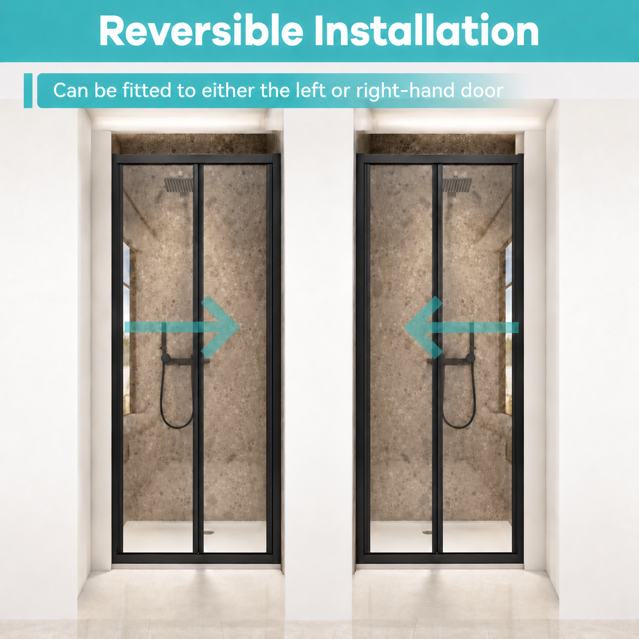 Bifold Shower Door Installation Features