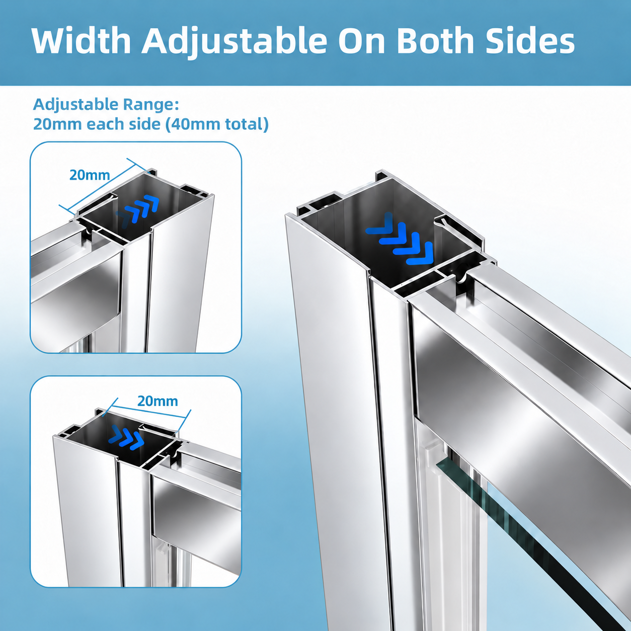 Bifold Shower Door Dimensions and Adjustment
