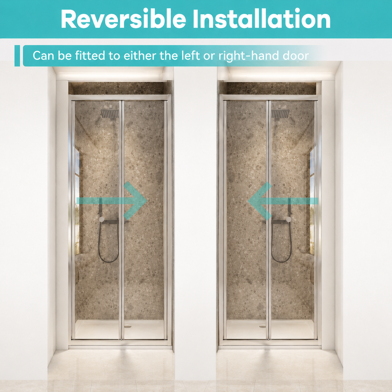 Bifold Shower Door Installation Features