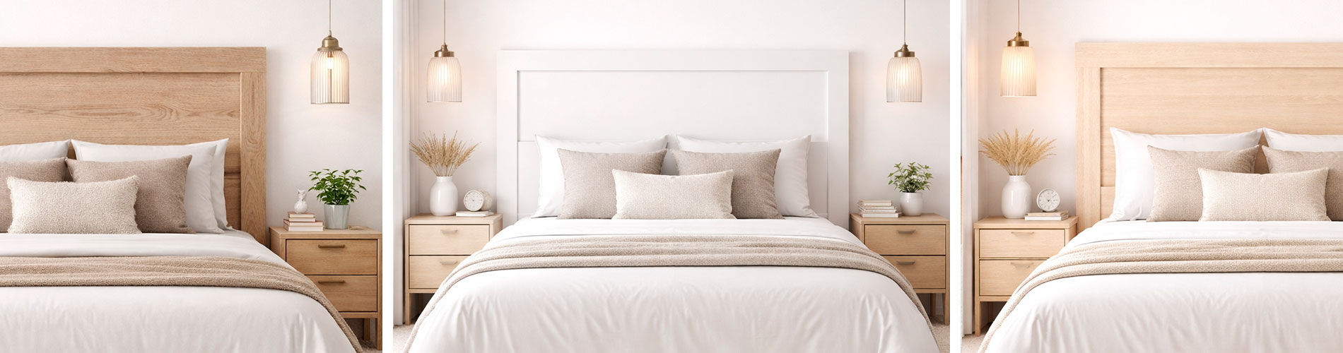 Cabecero cama madera enzo