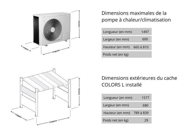 Dimensions COLORS L
