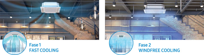 Doppia modalità Fast Cooling e WindFree Cooling