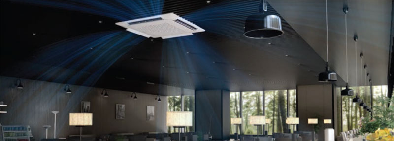 Cassetta Samsung installata a soffitto