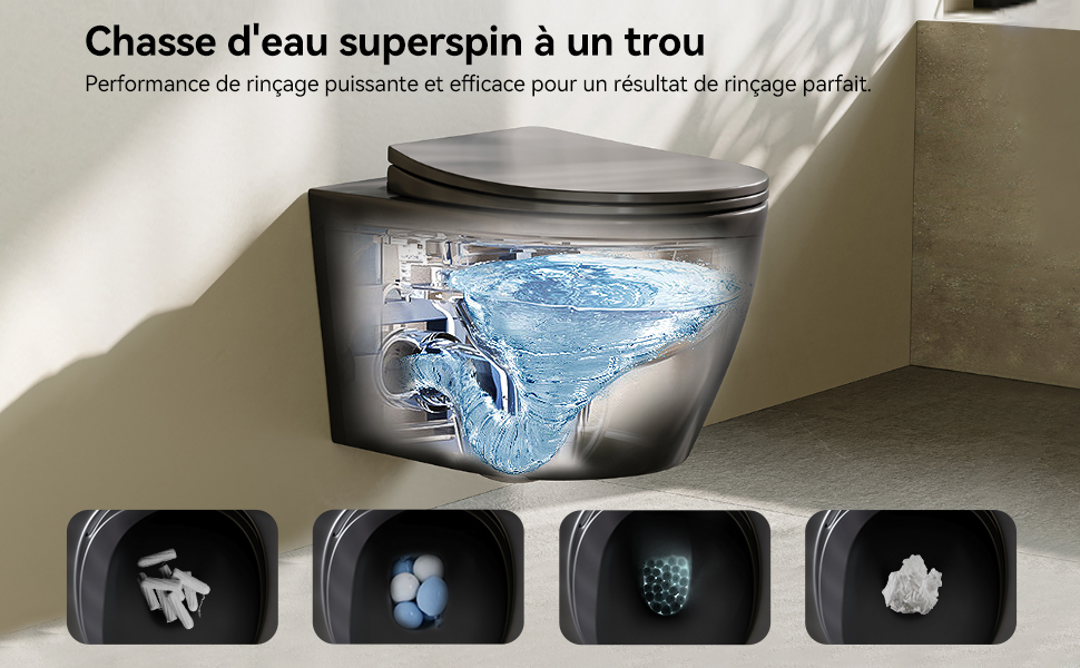 Toilettes suspendues