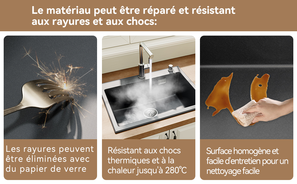 Évier de cuisine en granit
