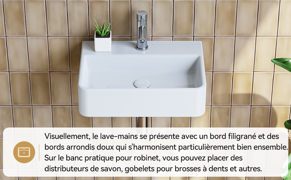 Vasque à poser murale 1