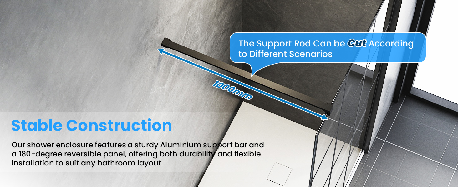 Metal support bar and full installation kit
