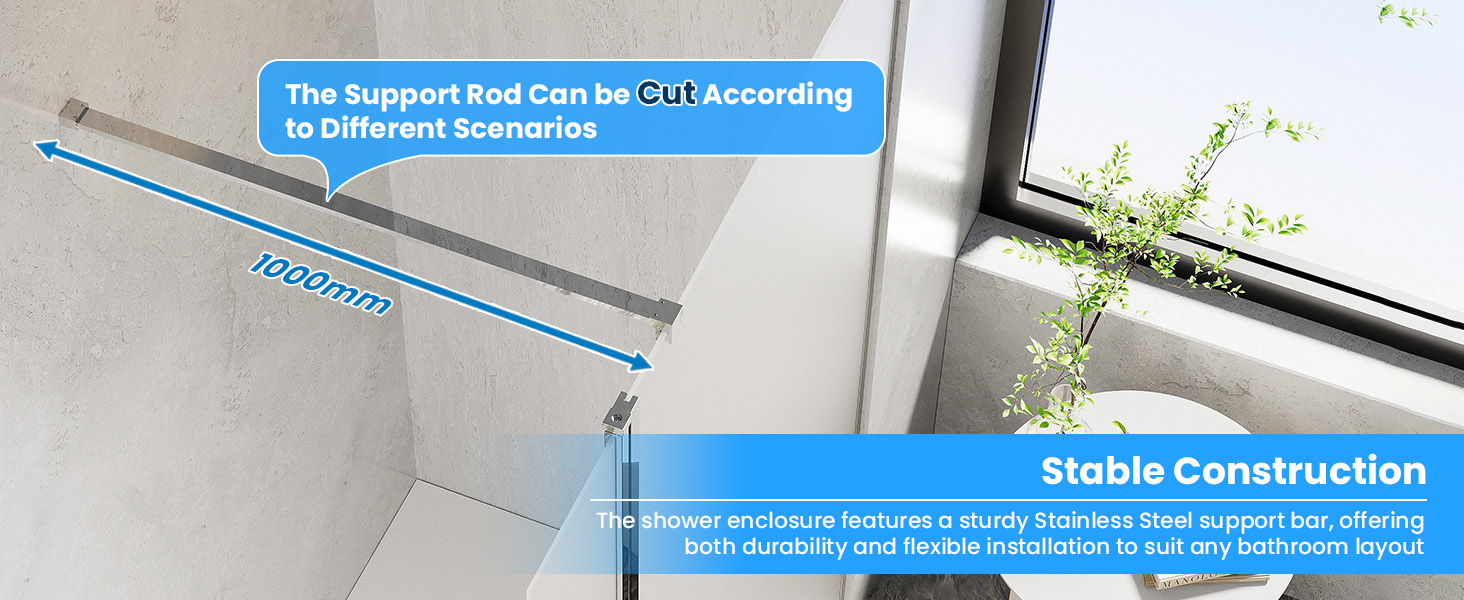Metal support bar and full installation kit