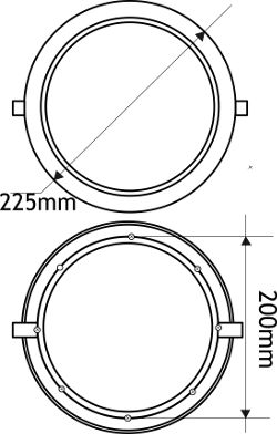 Downlight LED circulaire encastré