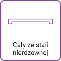 odpływ ścienny stalowy