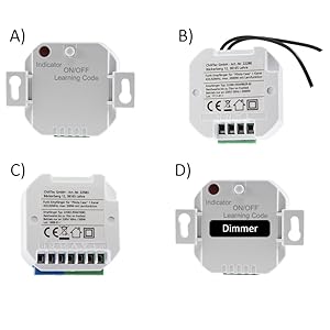 Einbau Funk Empfänger Dimmer Rolladensteuerung