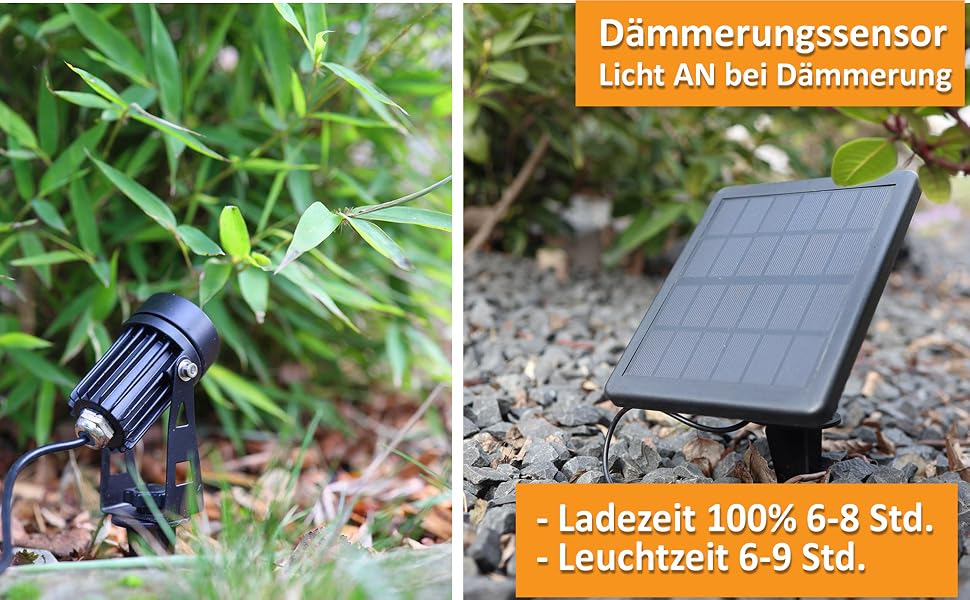 solarleuchte für pflanzen solaraussenlampe sonnenlicht aufladen akku