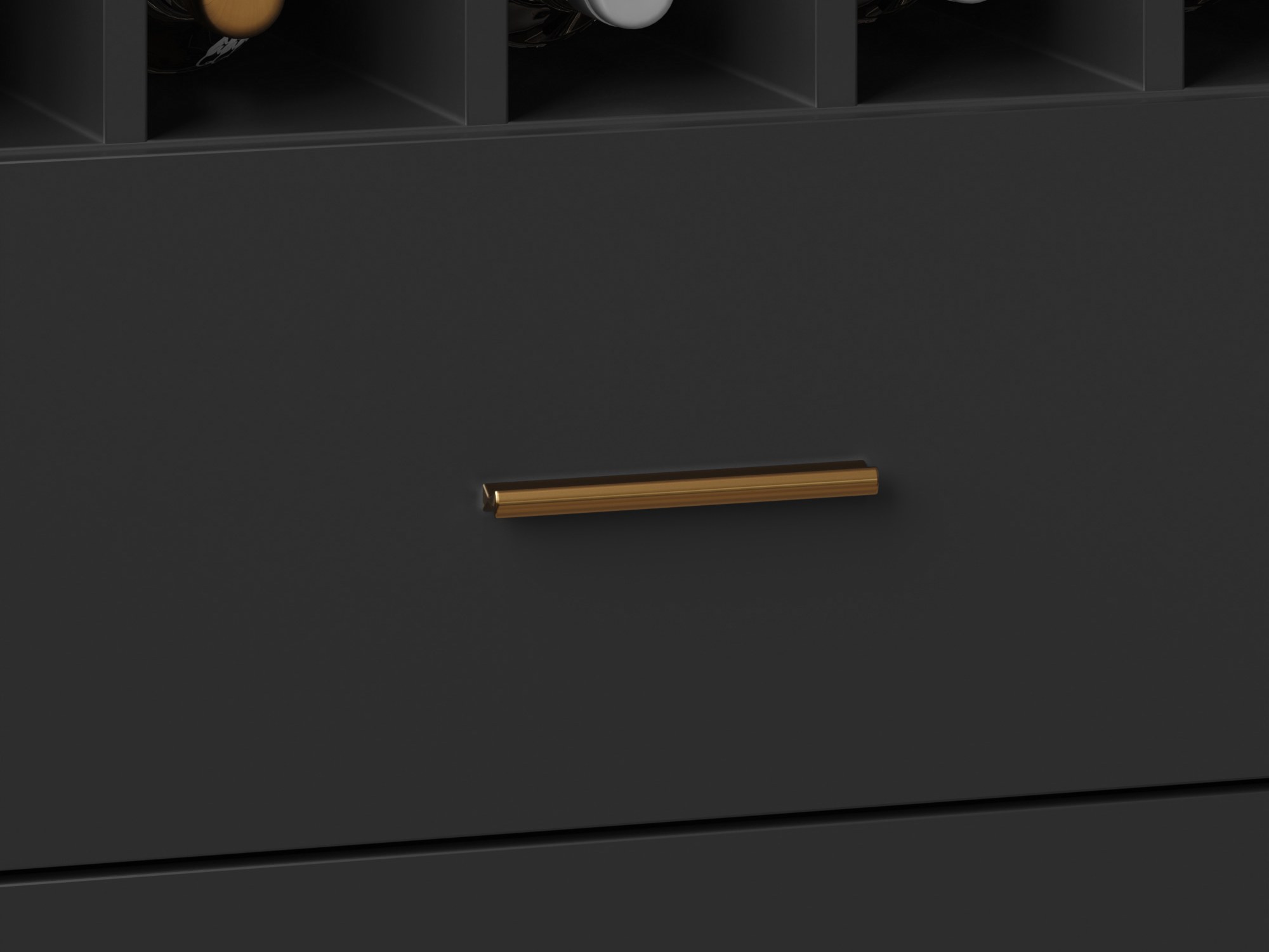 Buffet haut de cuisine Noir, vue 1