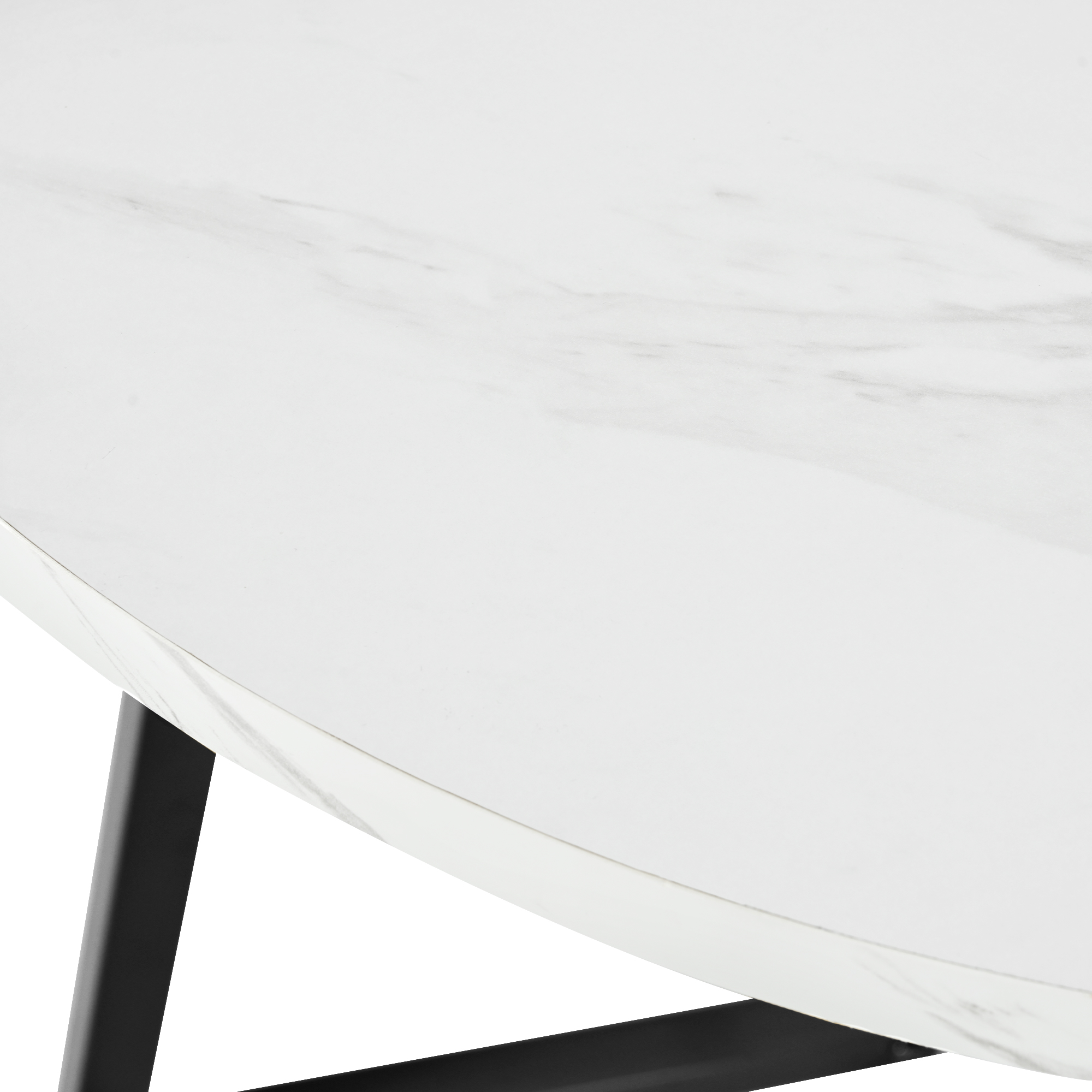 Table ronde blanc vue 2