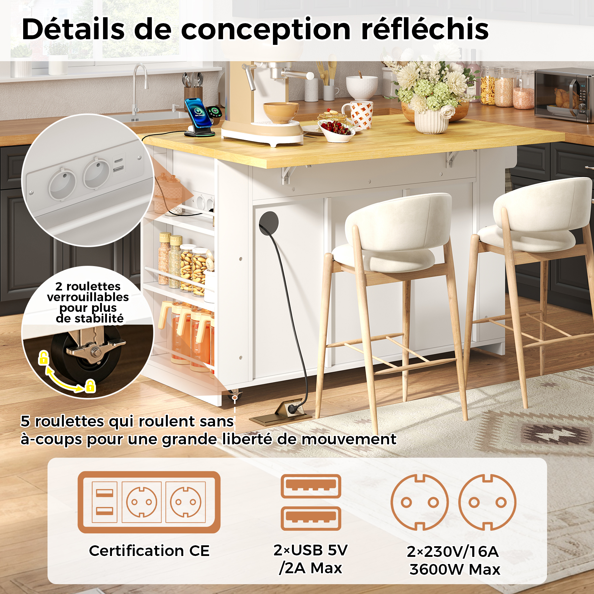 Îlot central de cuisine 5
