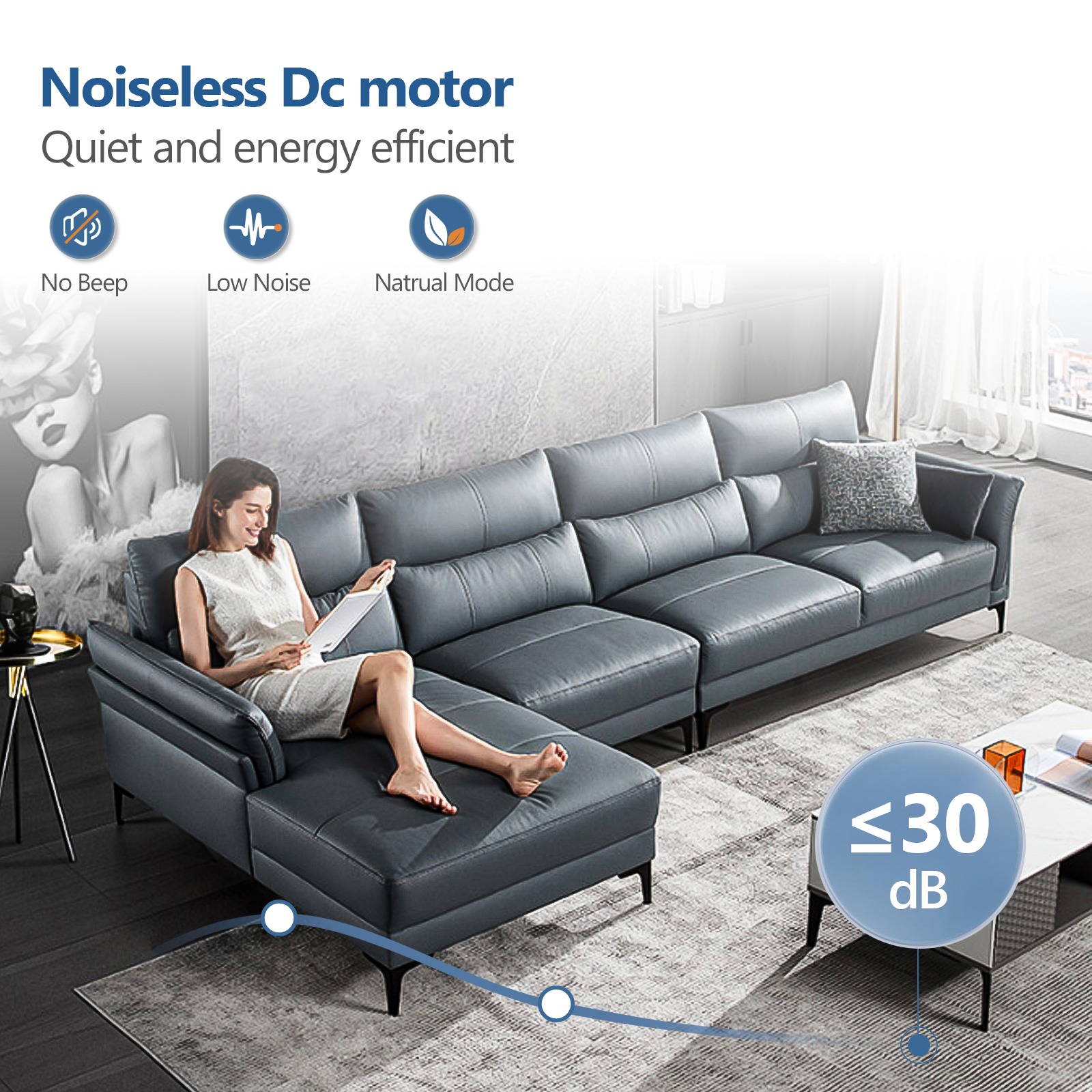 Ventilateur de plafond 152 cm 3