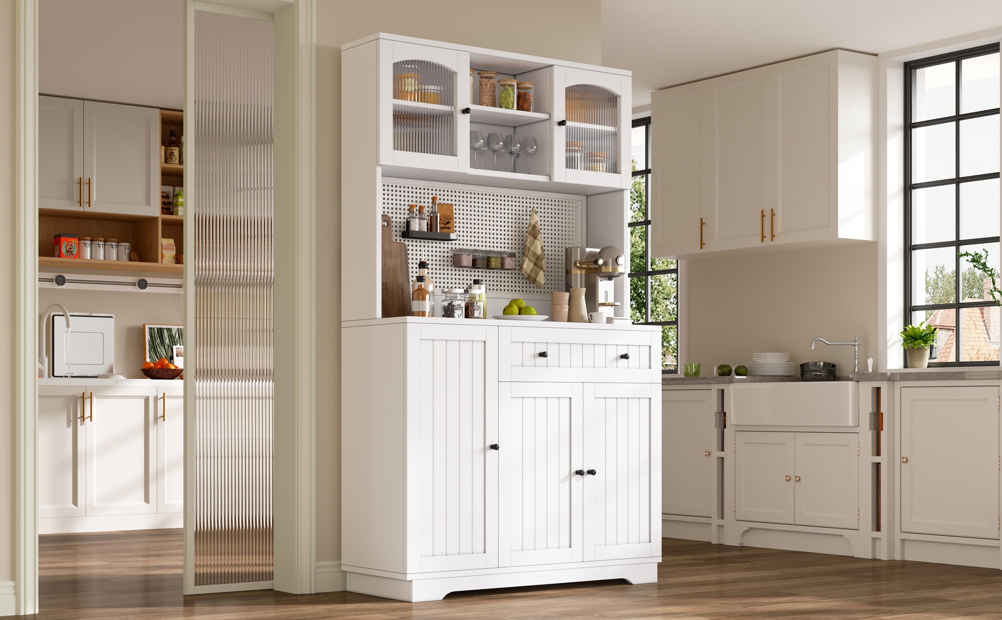 Buffet haut de cuisine Blanc, vue 1