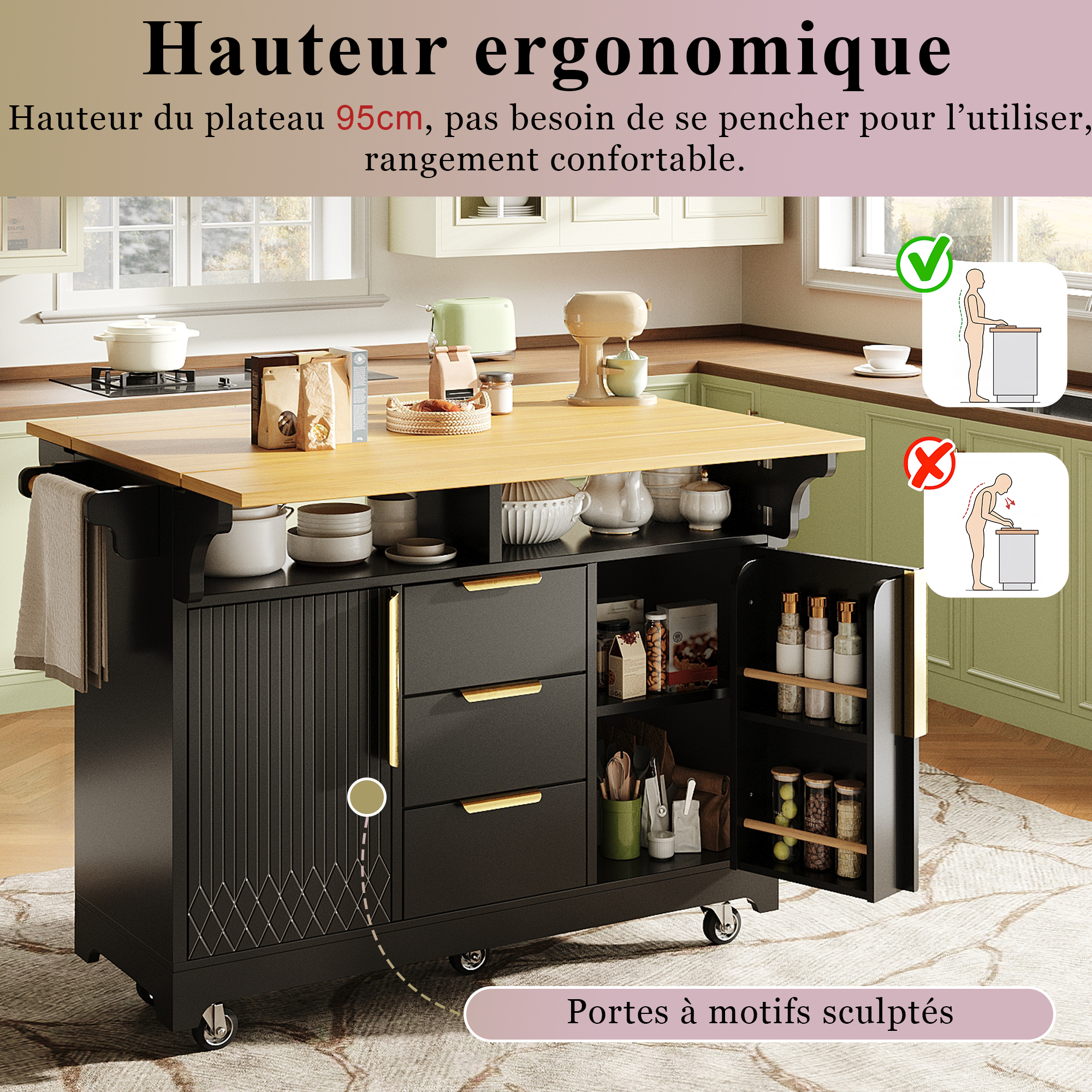 Îlot central de cuisine 5