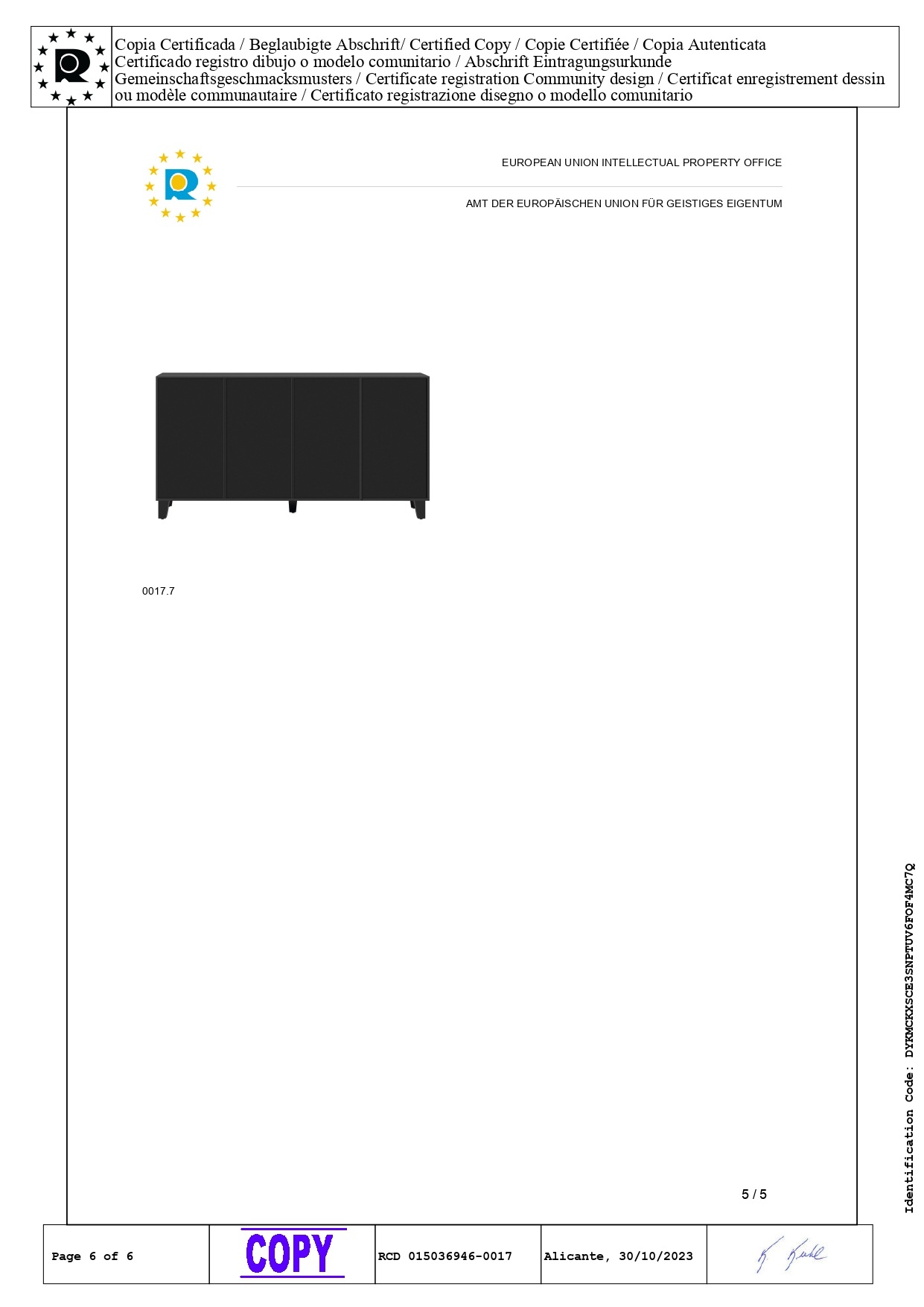 Buffet Noir, 4 Portes, Rangement, Portes Vitrées, Structure Robuste, Finition Haut de Gamme - MDF - 160x40x84cm 3