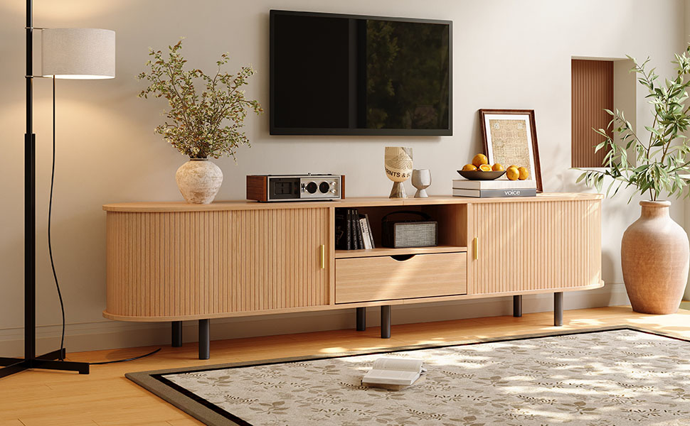 Meuble TV noyer vue 2