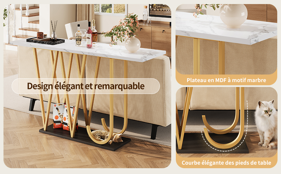 Table blanc 5x80 vue 2