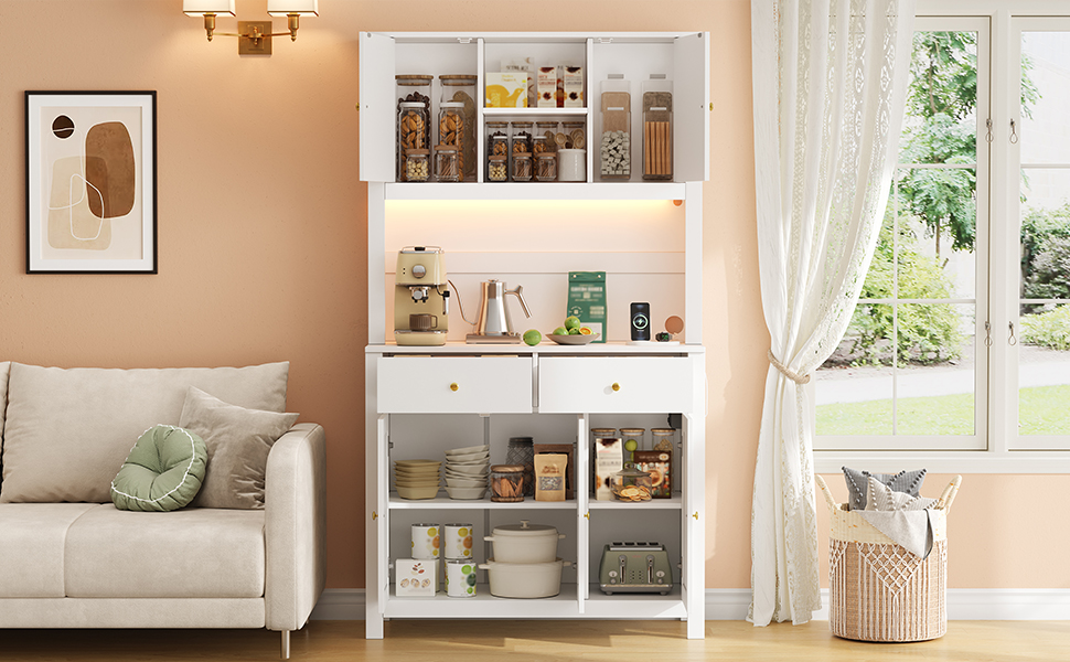Buffet haut de cuisine Blanc, vue 5