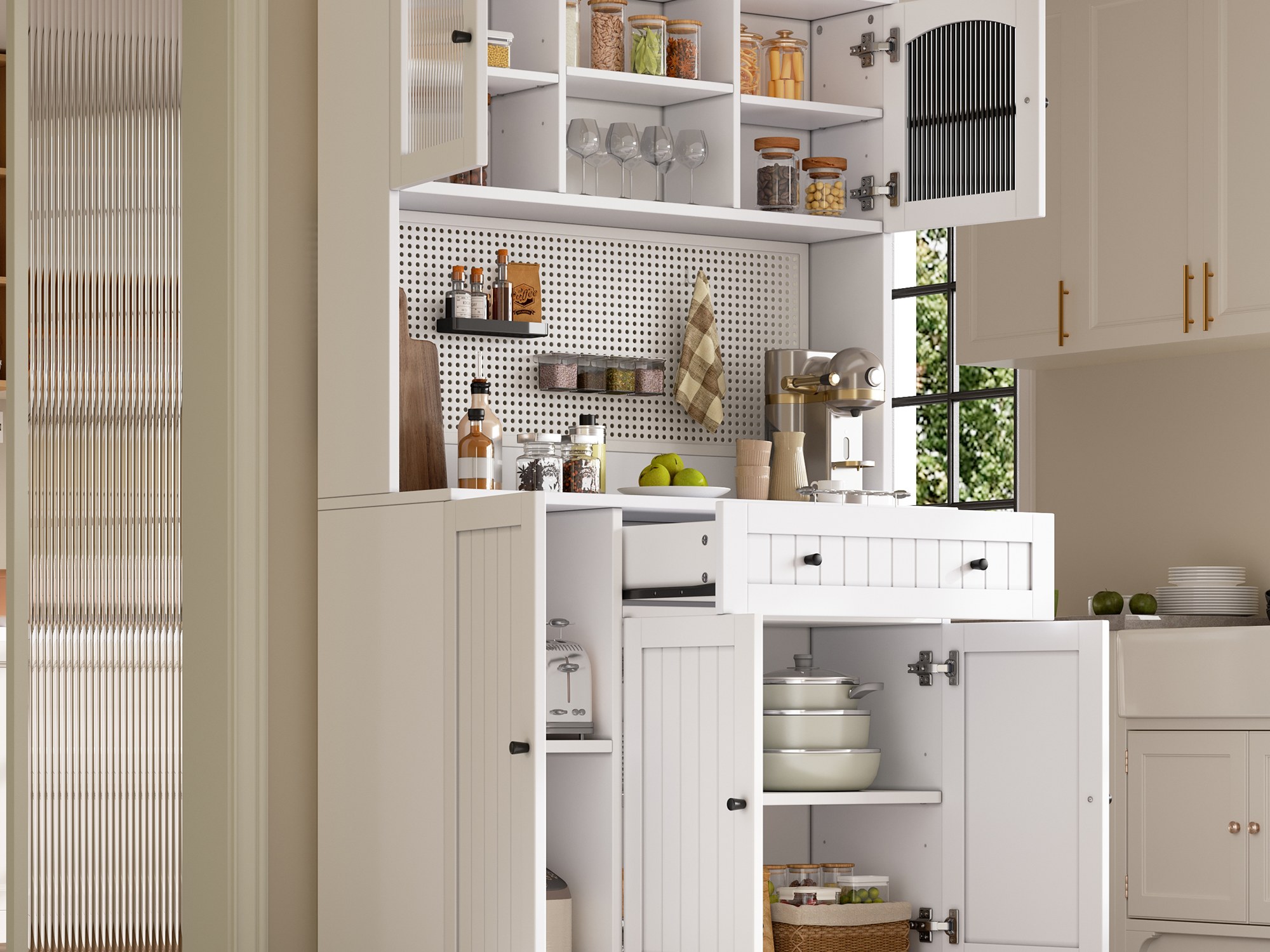Buffet haut de cuisine Blanc, vue 3