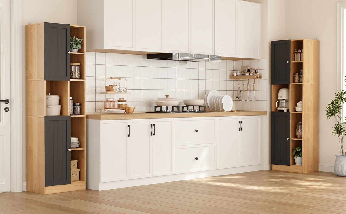 Buffet haut de cuisine Noir, vue 1