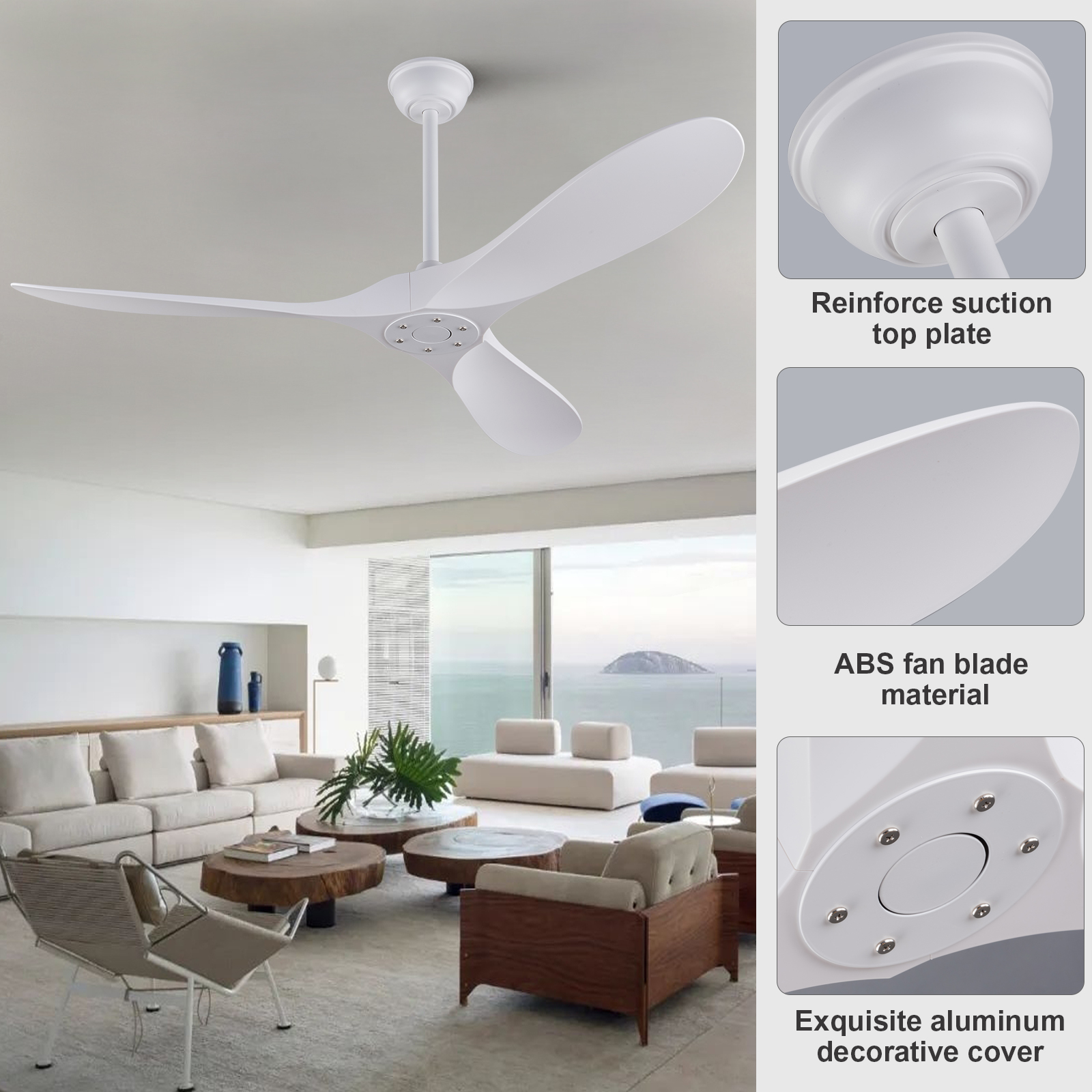 Ventilateur de plafond 152 cm 2
