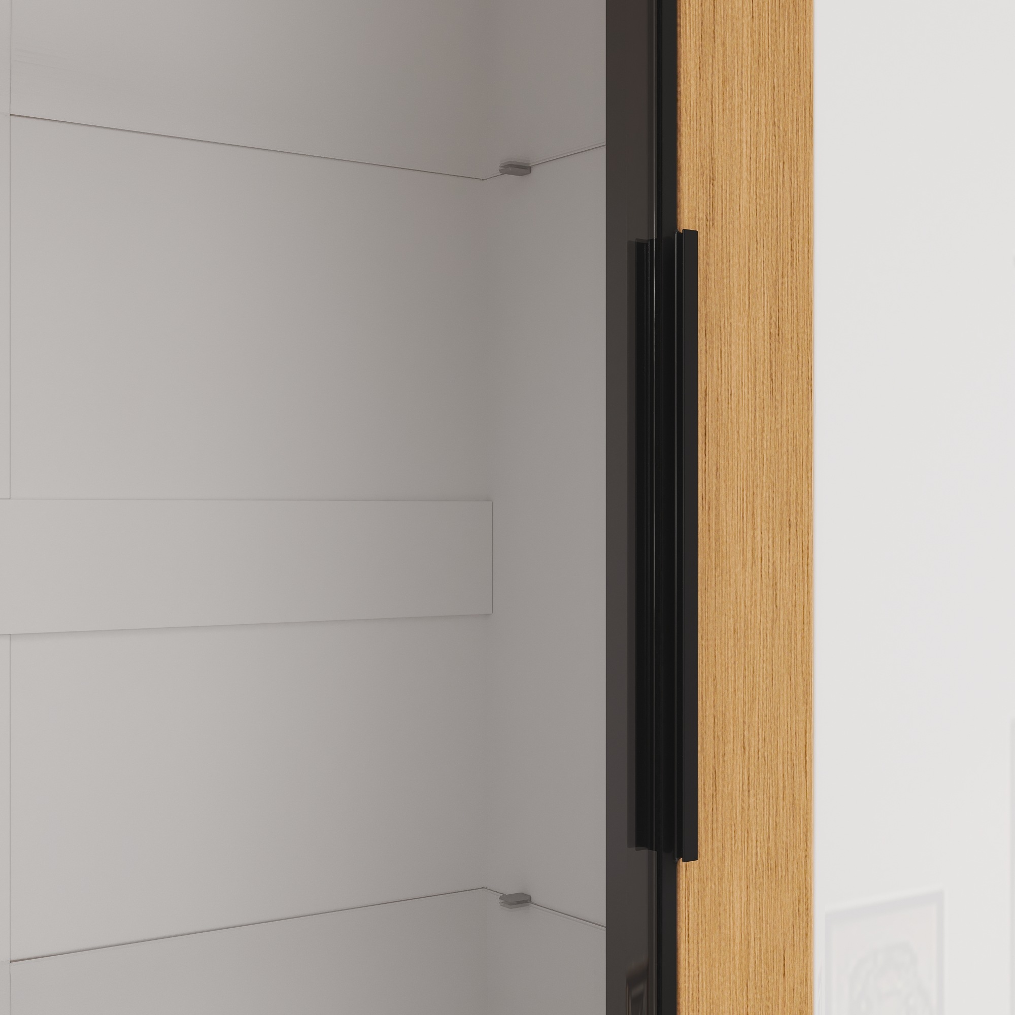 Vitrine Haute Blanc - Éclairage LED, Portes, Portes en Verre, Éclairage Connecté - Panneaux de Particules - 60×40×180cm 6