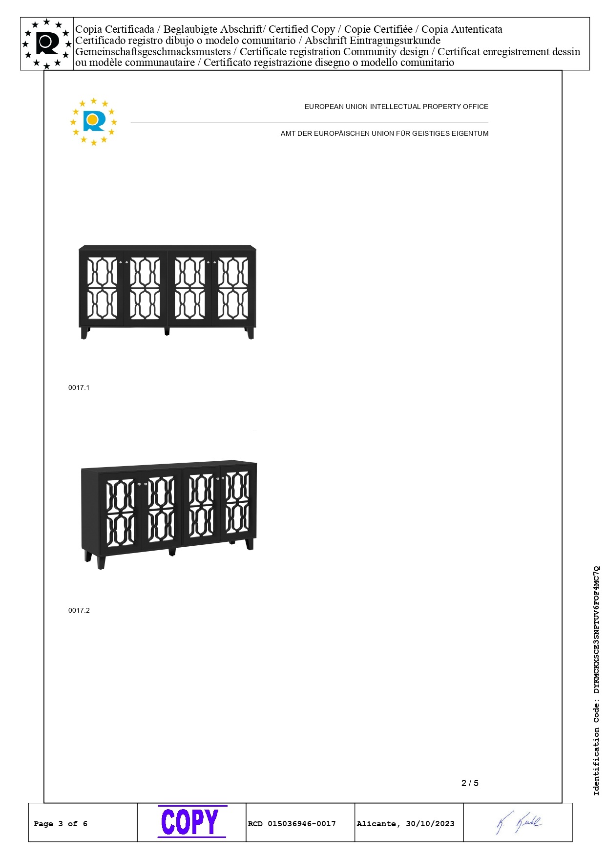 Buffet Noir, 4 Portes, Rangement, Portes Vitrées, Structure Robuste, Finition Haut de Gamme - MDF - 160x40x84cm 4