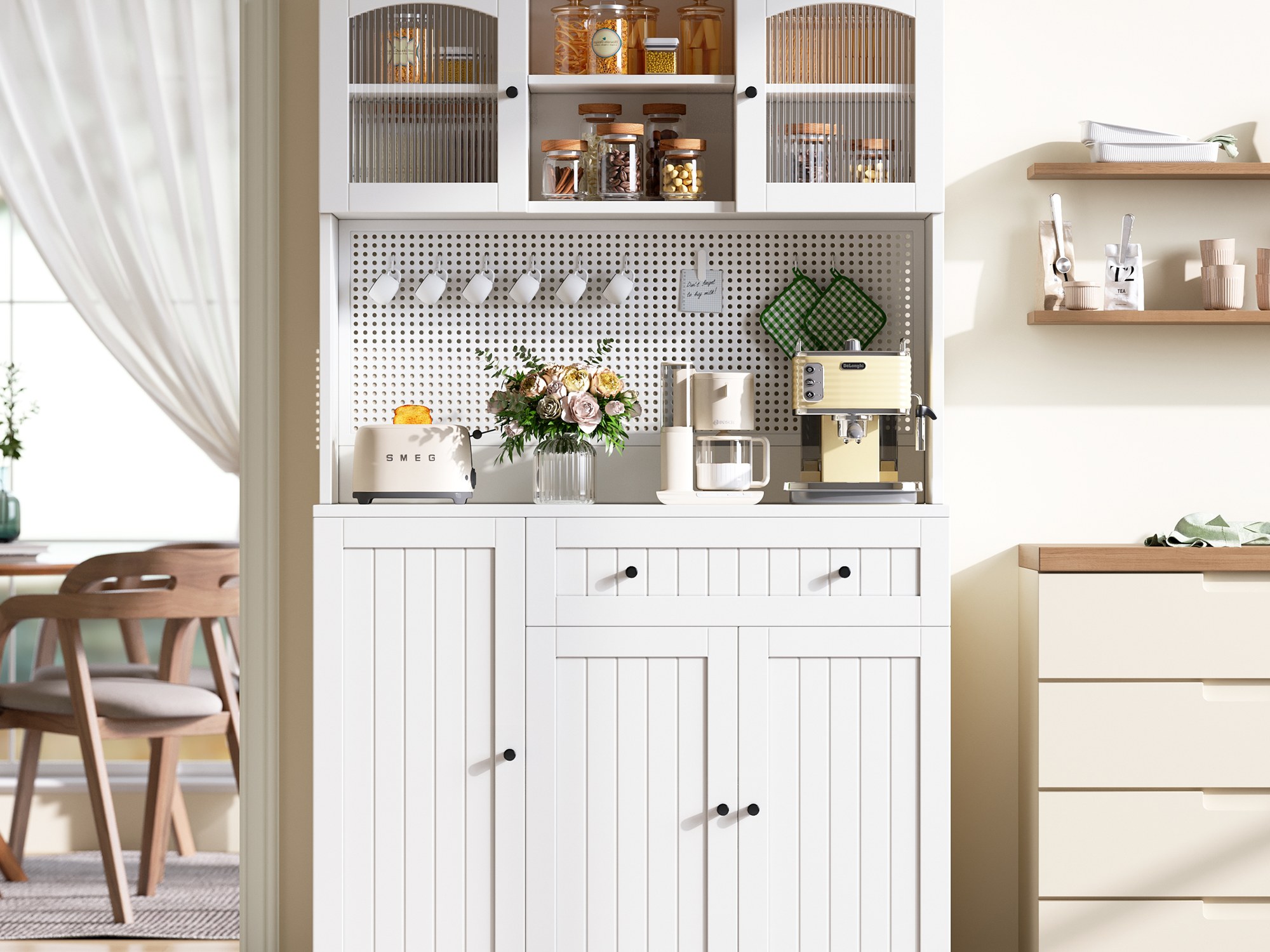 Buffet haut de cuisine Blanc, vue 5