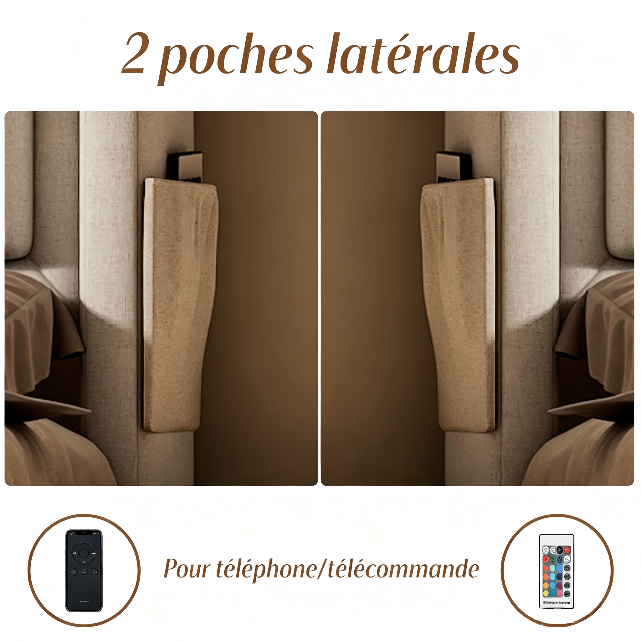 Lit Beige 140 x 200 cm 5