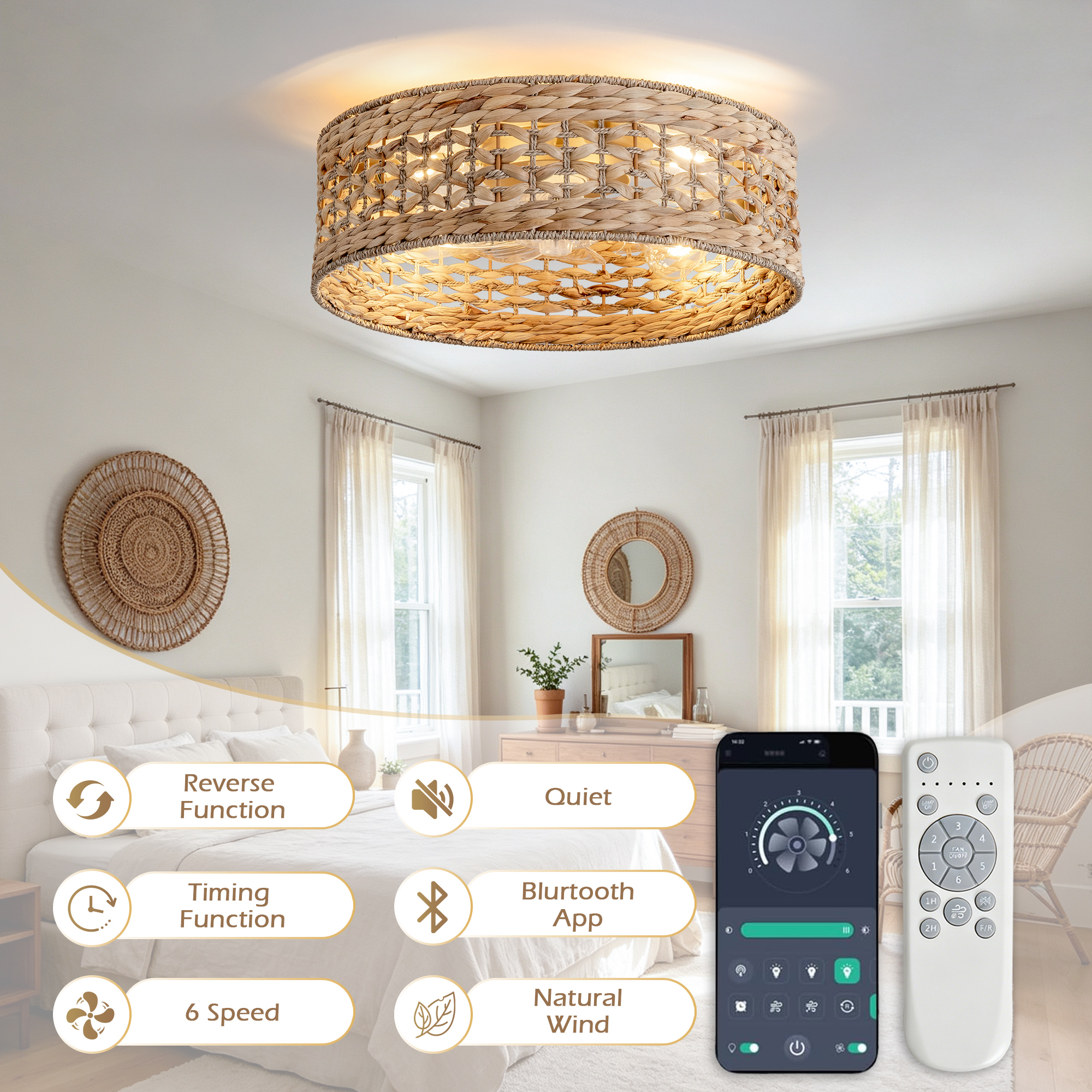 Ventilateur de plafond 50 cm 2