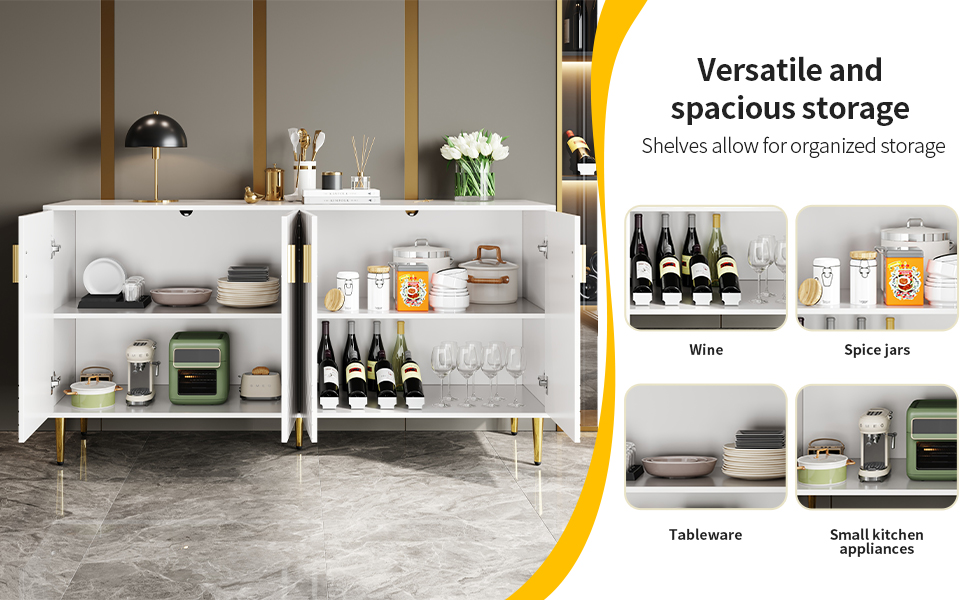 Buffet de cuisine Blanc, vue 1