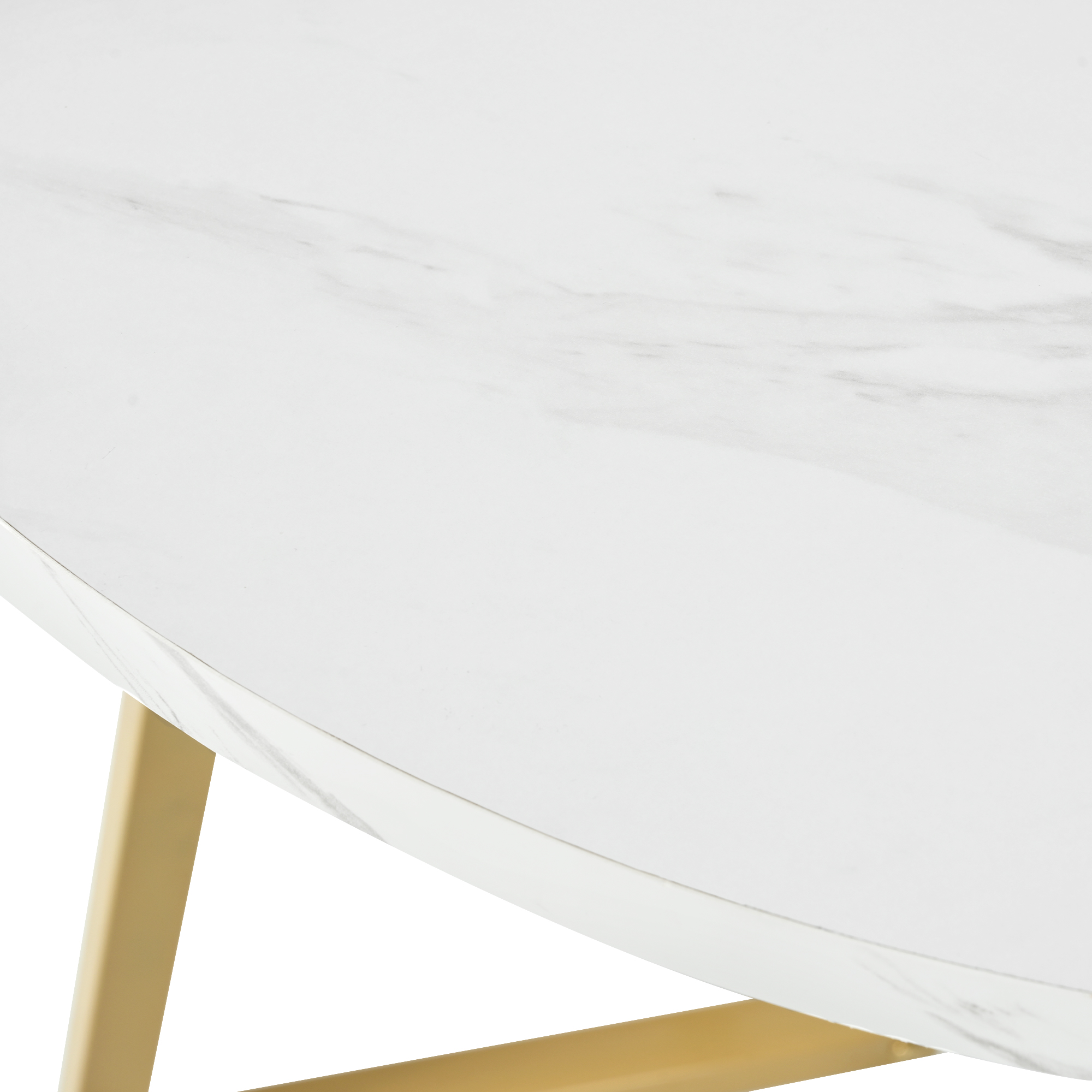 Table ronde blanc vue 2