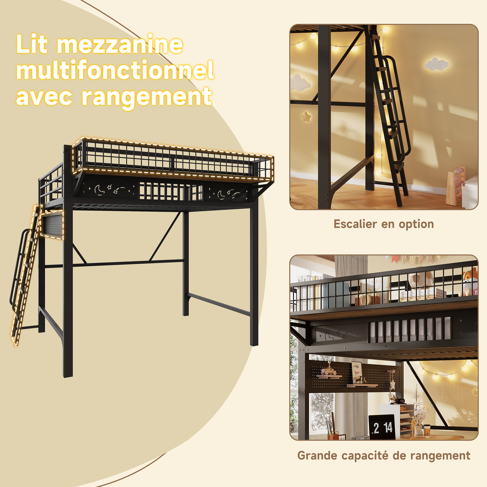 Lit Mezzanine 140x200cm 2