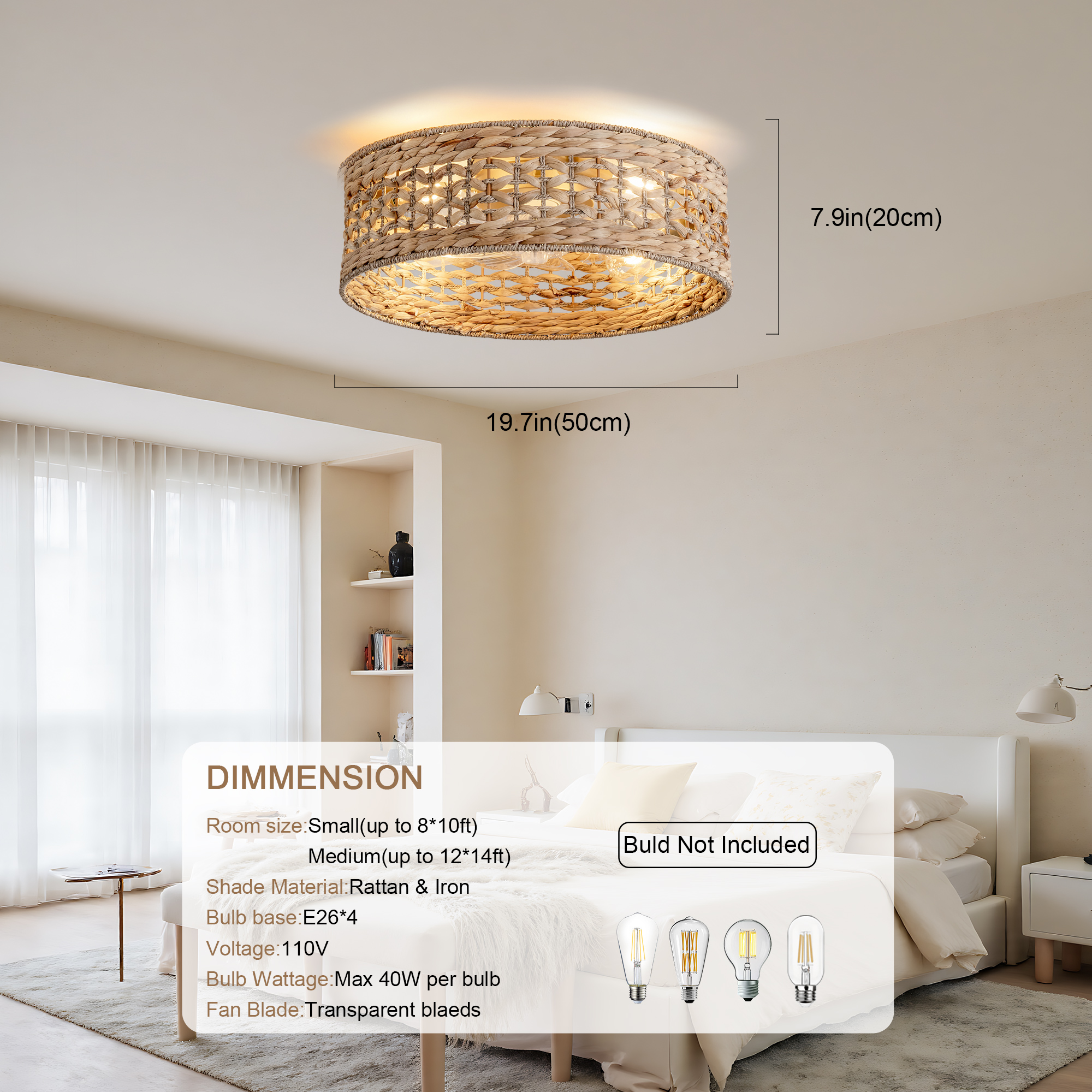Ventilateur de plafond 50 cm 5