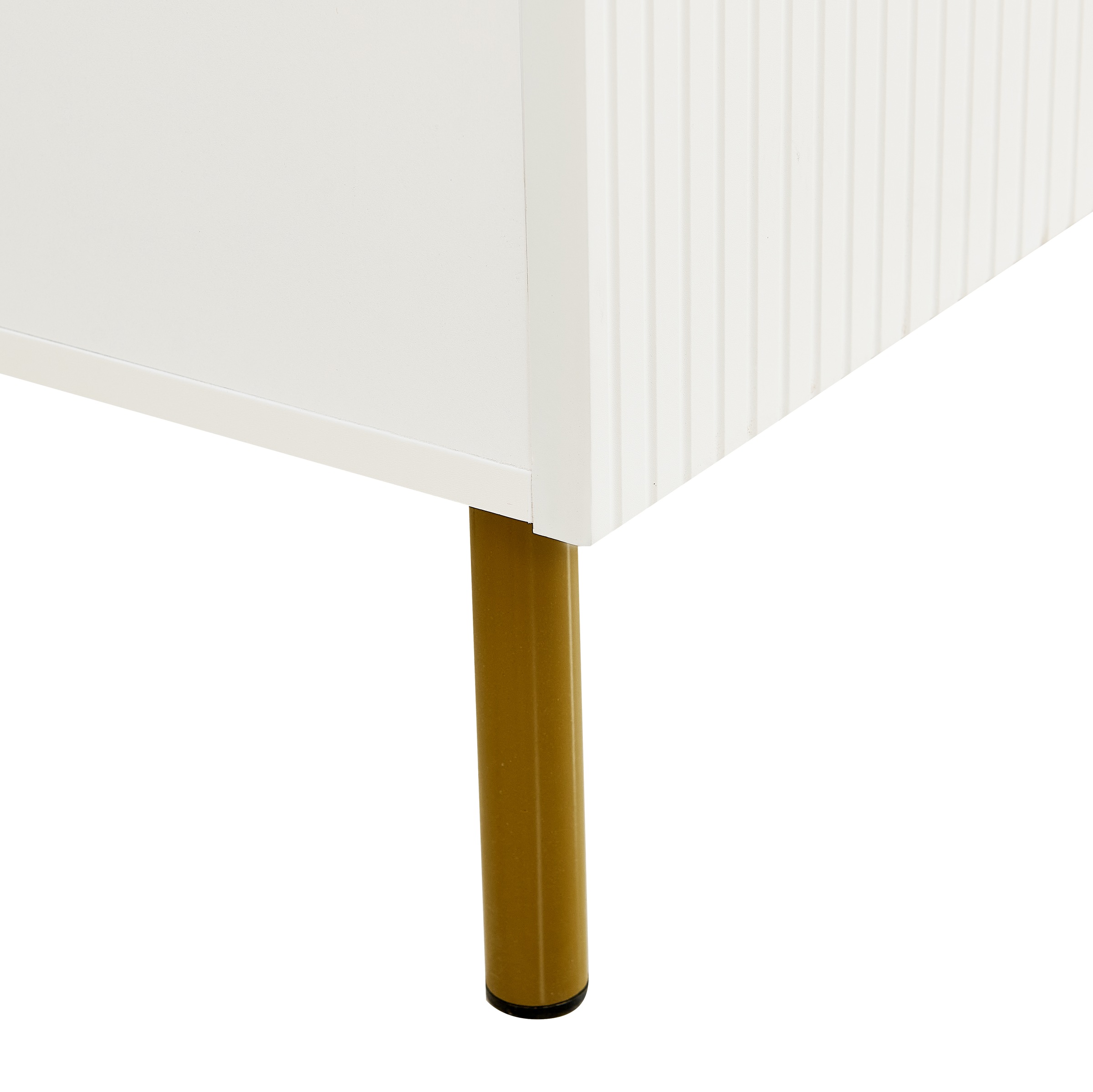 Buffet Blanc - Portes - MDF - 80×36×90cm - Salon et Salle à Manger 3