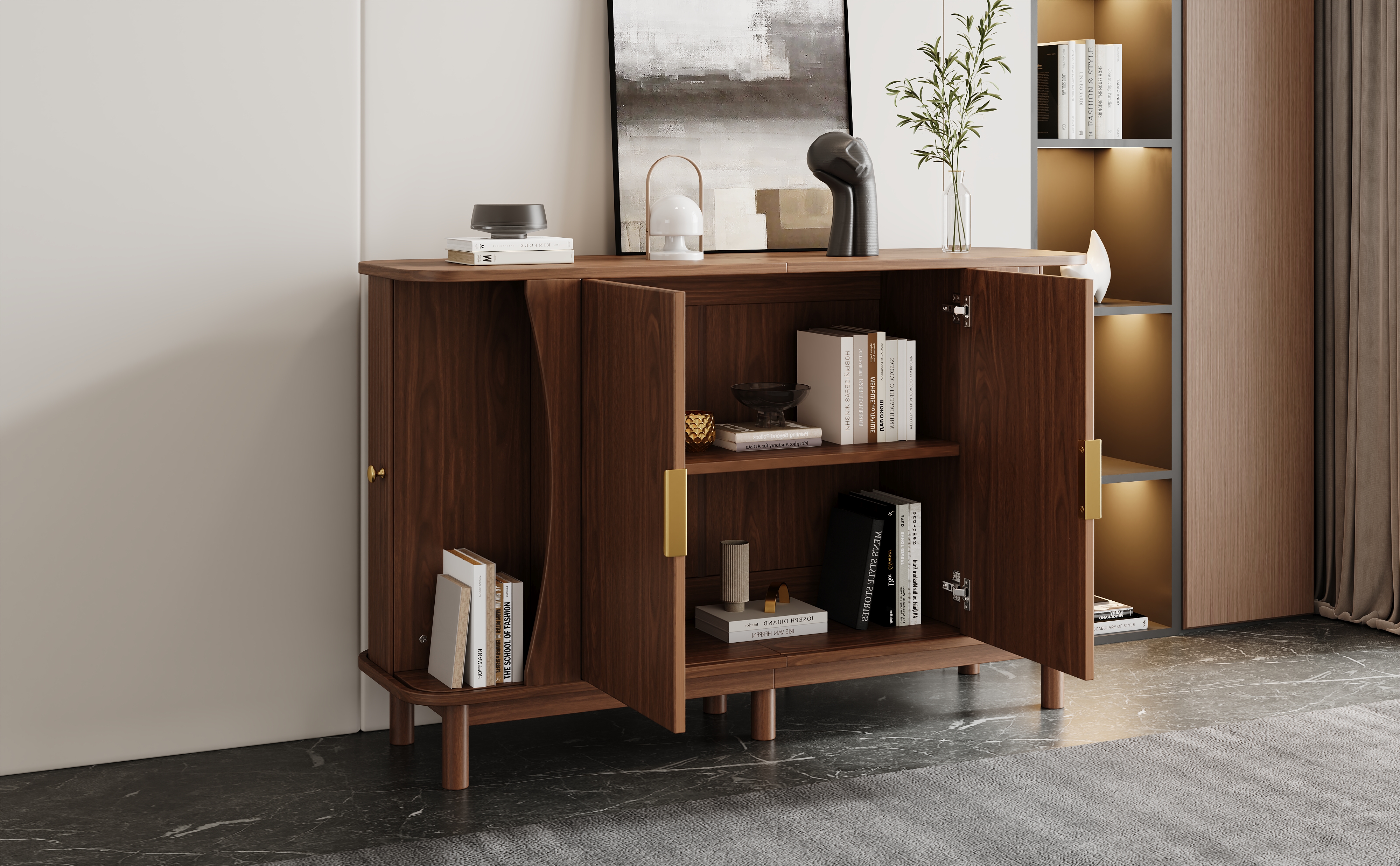Buffet noyer vue 3