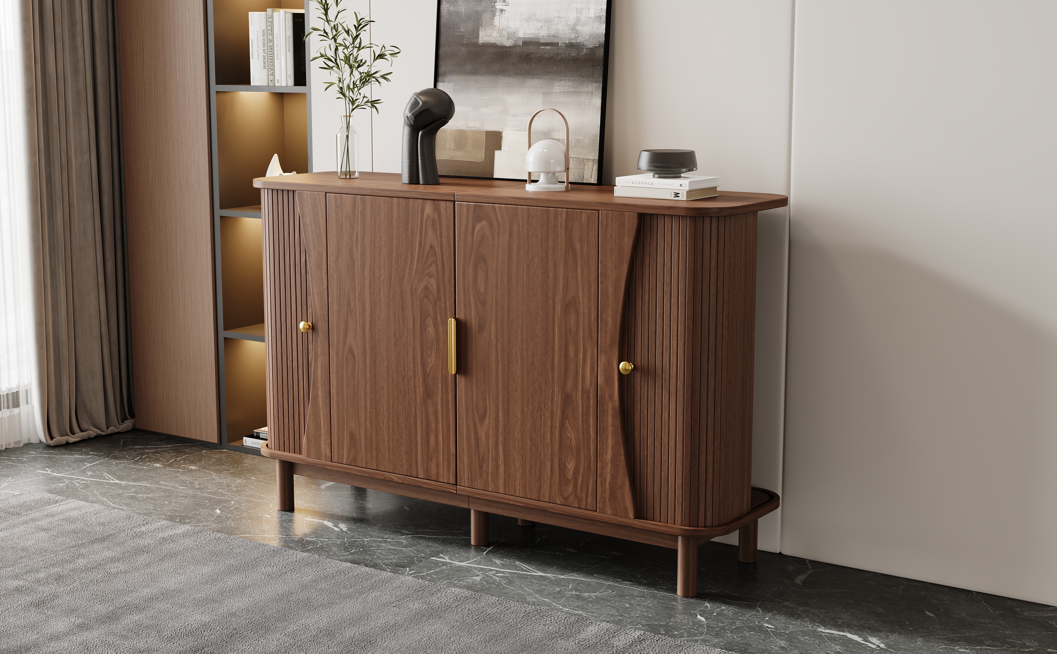 Buffet noyer vue 2