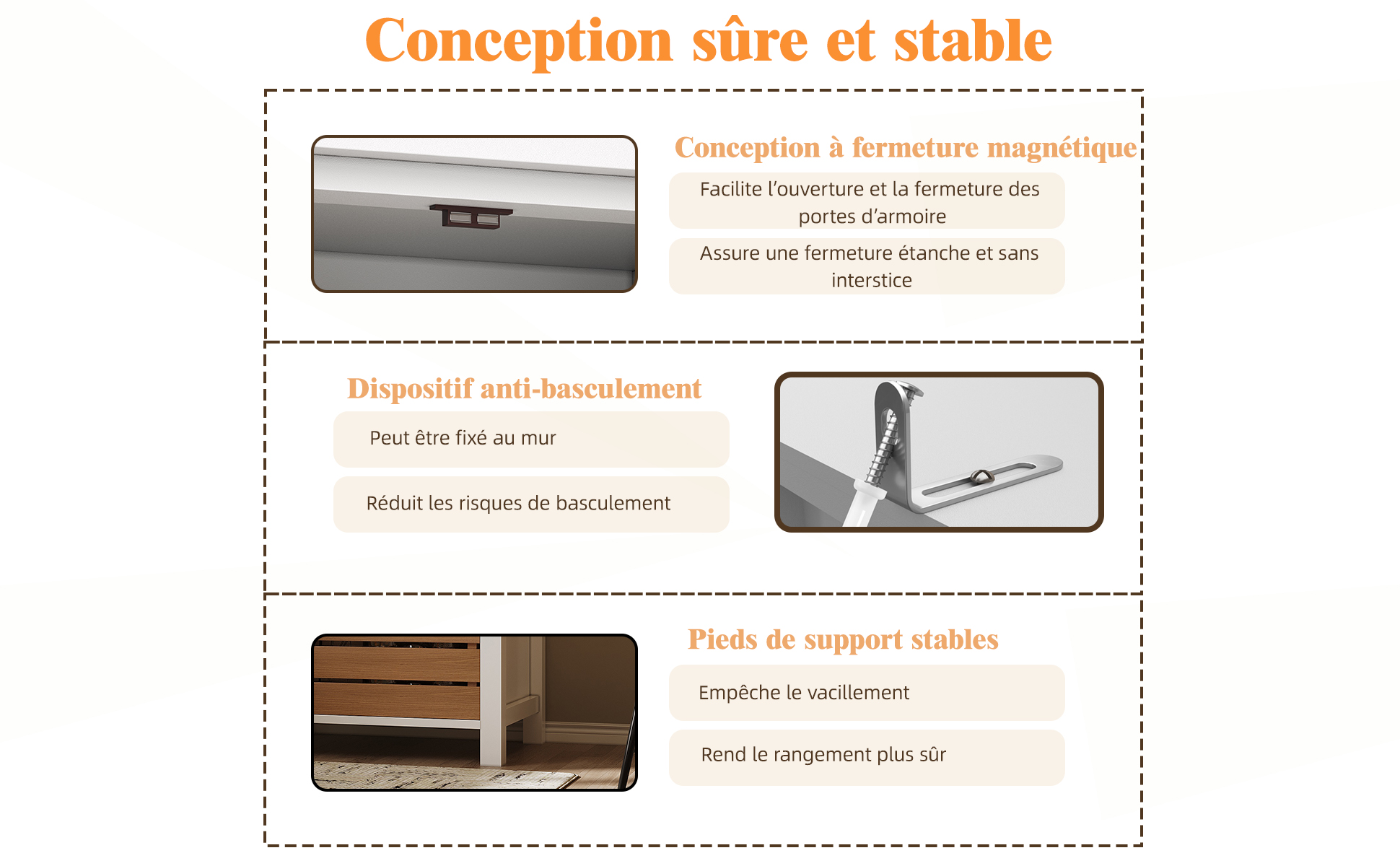 Buffet noir vue 3