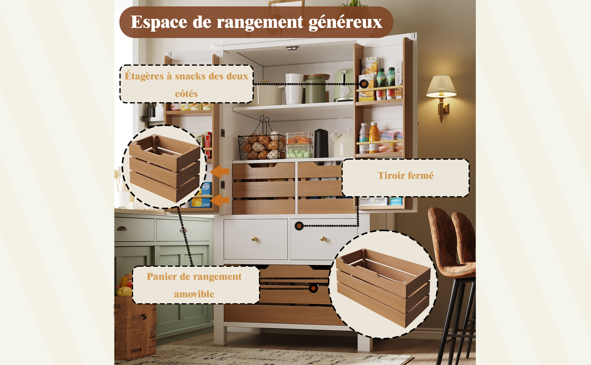 Buffet noir vue 4