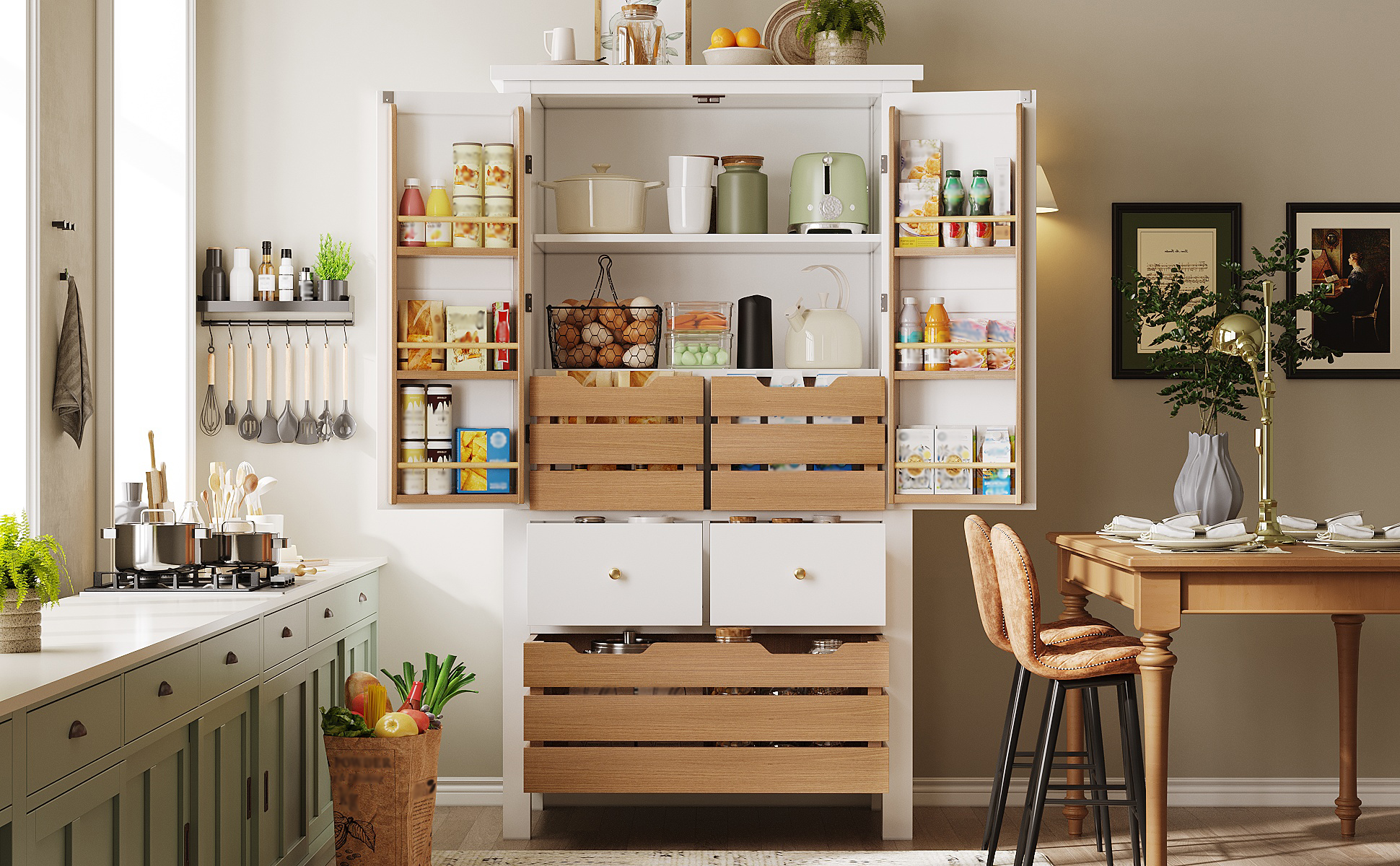 Buffet noir vue 1