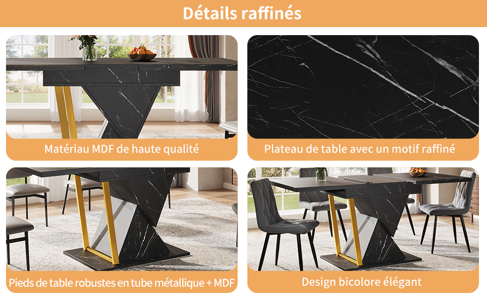 Table extensible noir vue 2