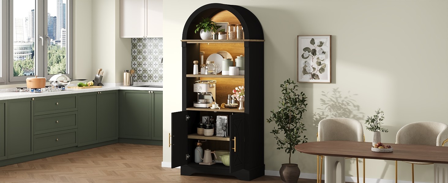 Buffet haut de cuisine Noir, vue 3